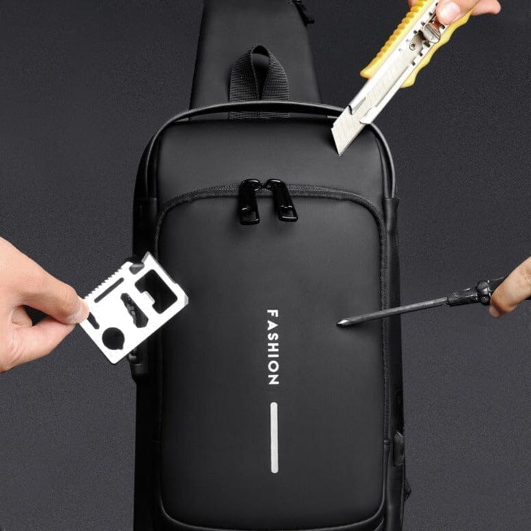 Mochila Anti Furto com Senha USB Slim Bag